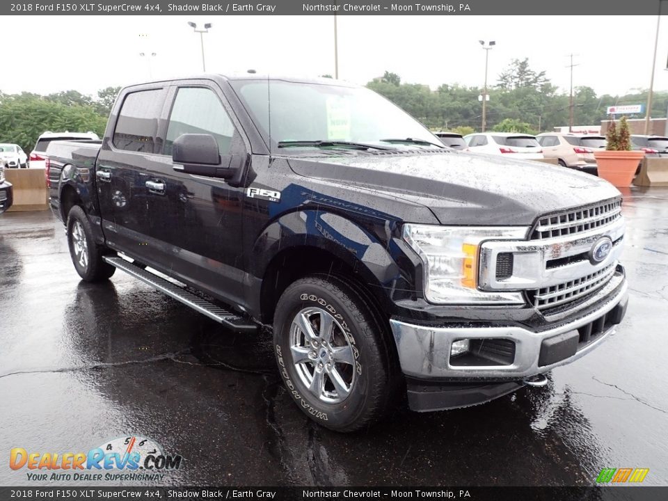 2018 Ford F150 XLT SuperCrew 4x4 Shadow Black / Earth Gray Photo #10