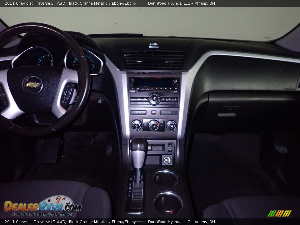 2011 Chevrolet Traverse LT AWD Black Granite Metallic / Ebony/Ebony Photo #26