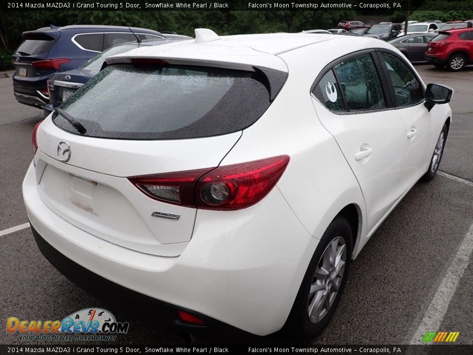 2014 Mazda MAZDA3 i Grand Touring 5 Door Snowflake White Pearl / Black Photo #4