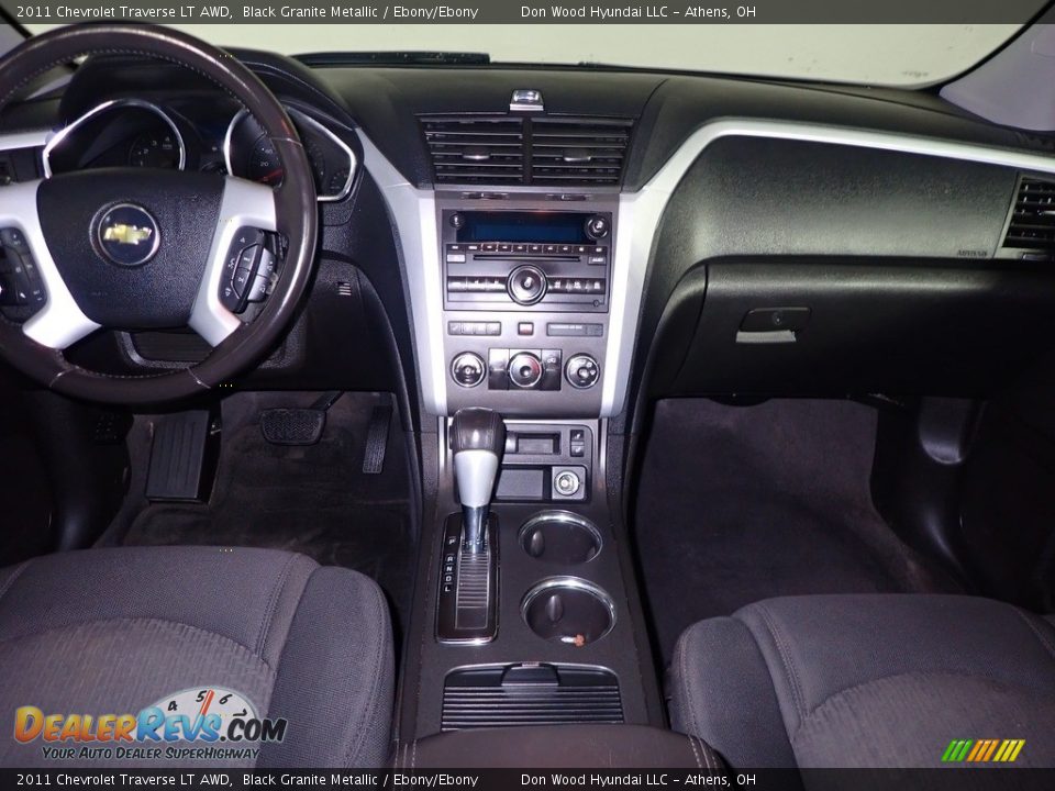 2011 Chevrolet Traverse LT AWD Black Granite Metallic / Ebony/Ebony Photo #27