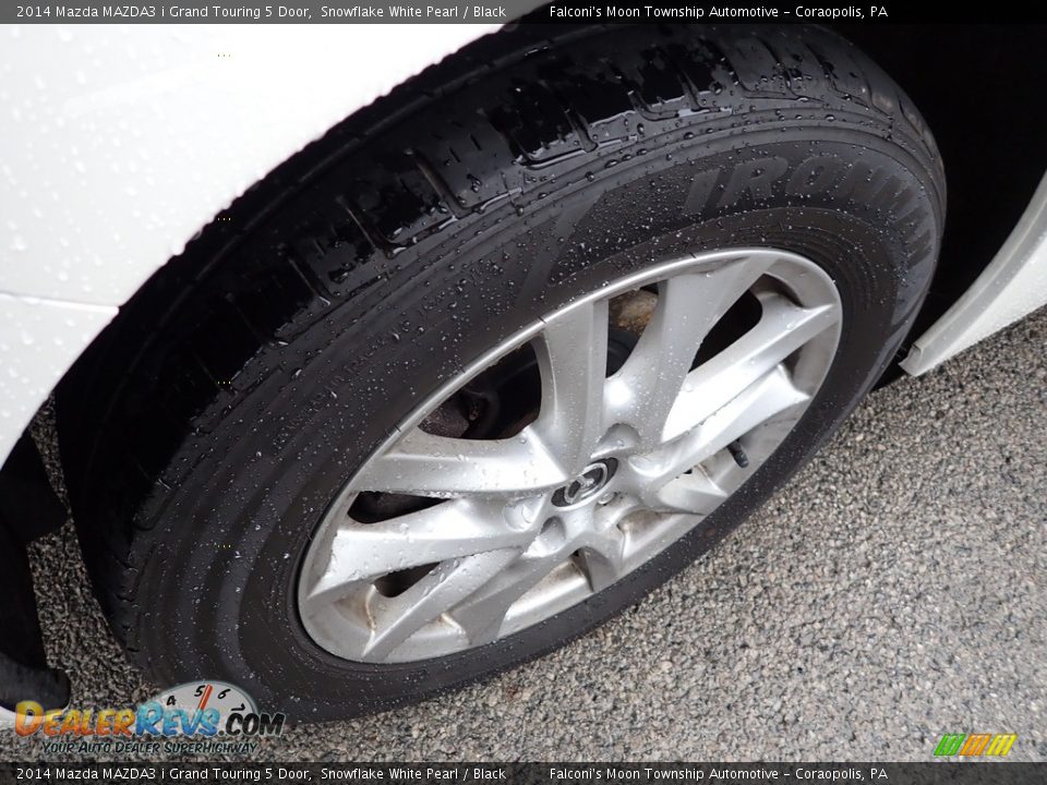 2014 Mazda MAZDA3 i Grand Touring 5 Door Snowflake White Pearl / Black Photo #5