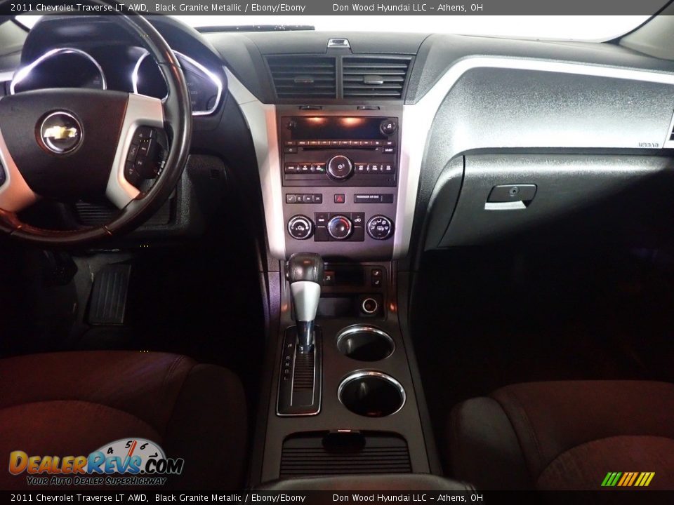 2011 Chevrolet Traverse LT AWD Black Granite Metallic / Ebony/Ebony Photo #28
