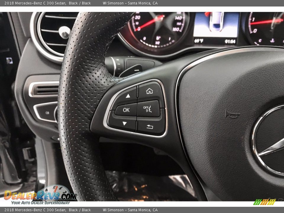 2018 Mercedes-Benz C 300 Sedan Black / Black Photo #18