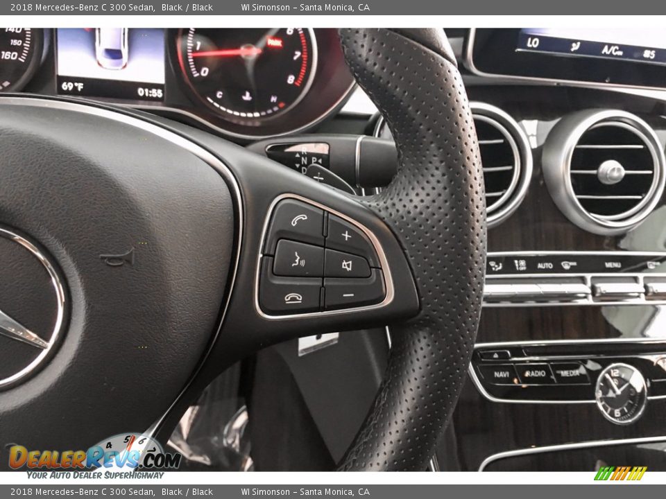2018 Mercedes-Benz C 300 Sedan Black / Black Photo #19