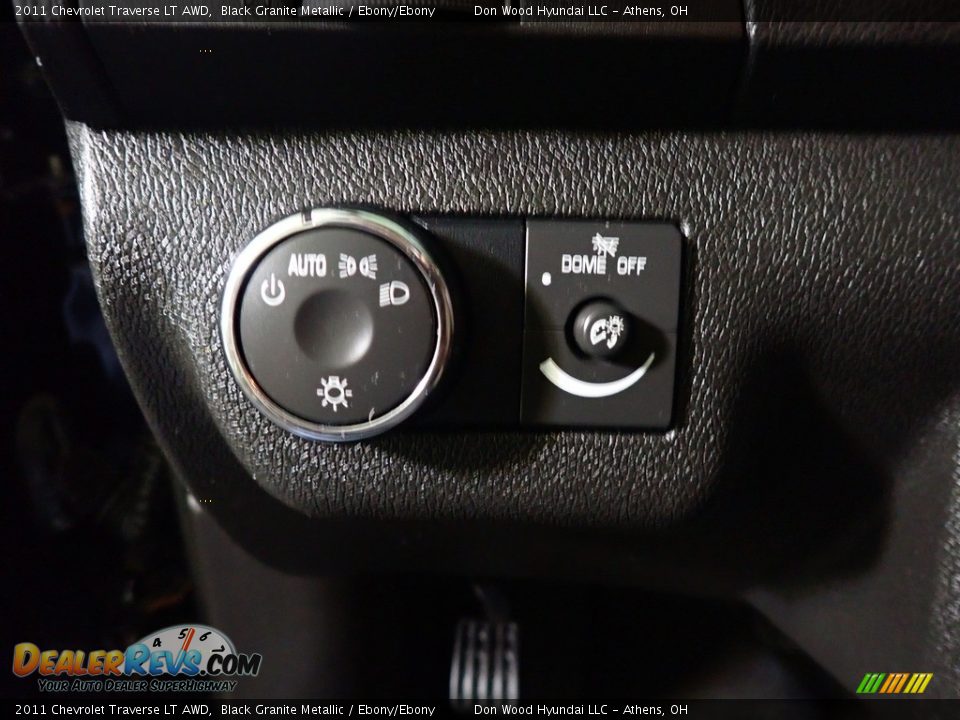 2011 Chevrolet Traverse LT AWD Black Granite Metallic / Ebony/Ebony Photo #33