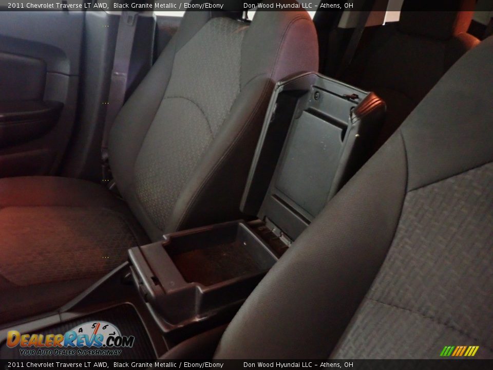 2011 Chevrolet Traverse LT AWD Black Granite Metallic / Ebony/Ebony Photo #35