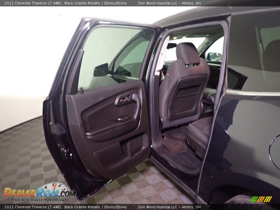 2011 Chevrolet Traverse LT AWD Black Granite Metallic / Ebony/Ebony Photo #36