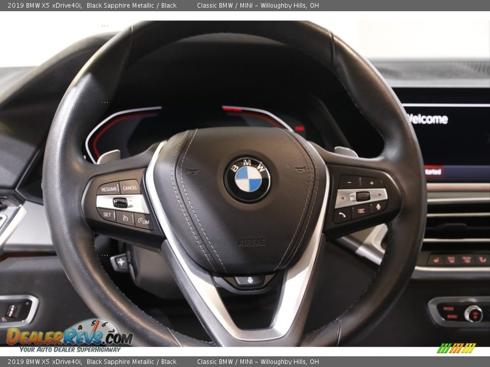 2019 BMW X5 xDrive40i Black Sapphire Metallic / Black Photo #7
