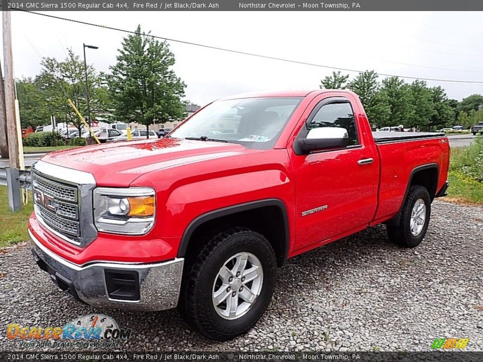 2014 GMC Sierra 1500 Regular Cab 4x4 Fire Red / Jet Black/Dark Ash Photo #1