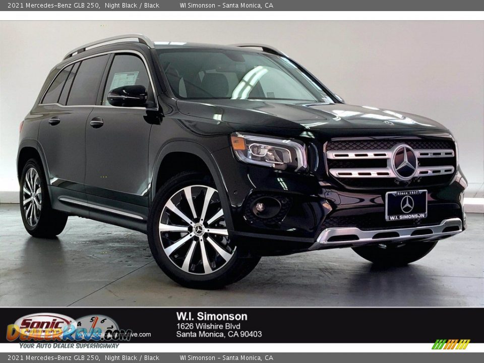 2021 Mercedes-Benz GLB 250 Night Black / Black Photo #1