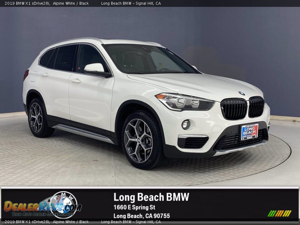 2019 BMW X1 sDrive28i Alpine White / Black Photo #1