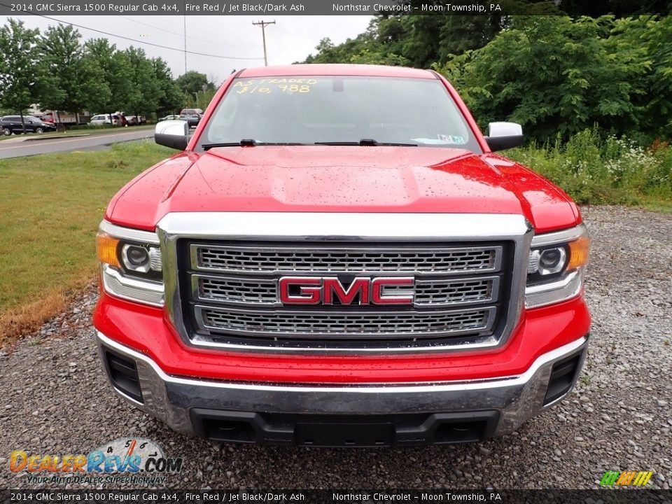 2014 GMC Sierra 1500 Regular Cab 4x4 Fire Red / Jet Black/Dark Ash Photo #6