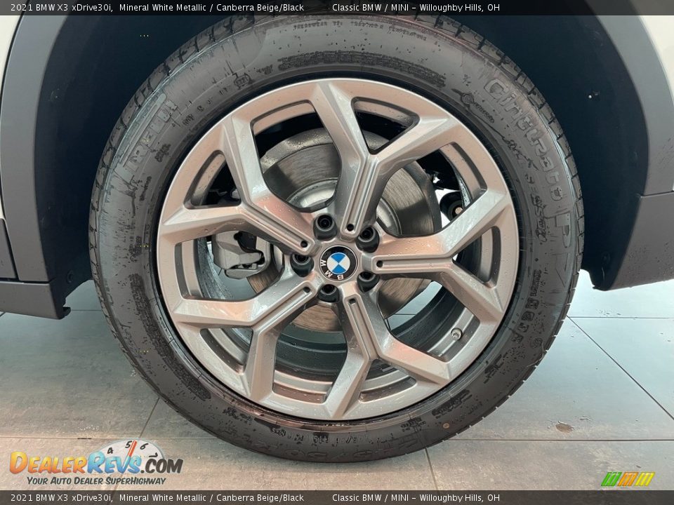 2021 BMW X3 xDrive30i Mineral White Metallic / Canberra Beige/Black Photo #3