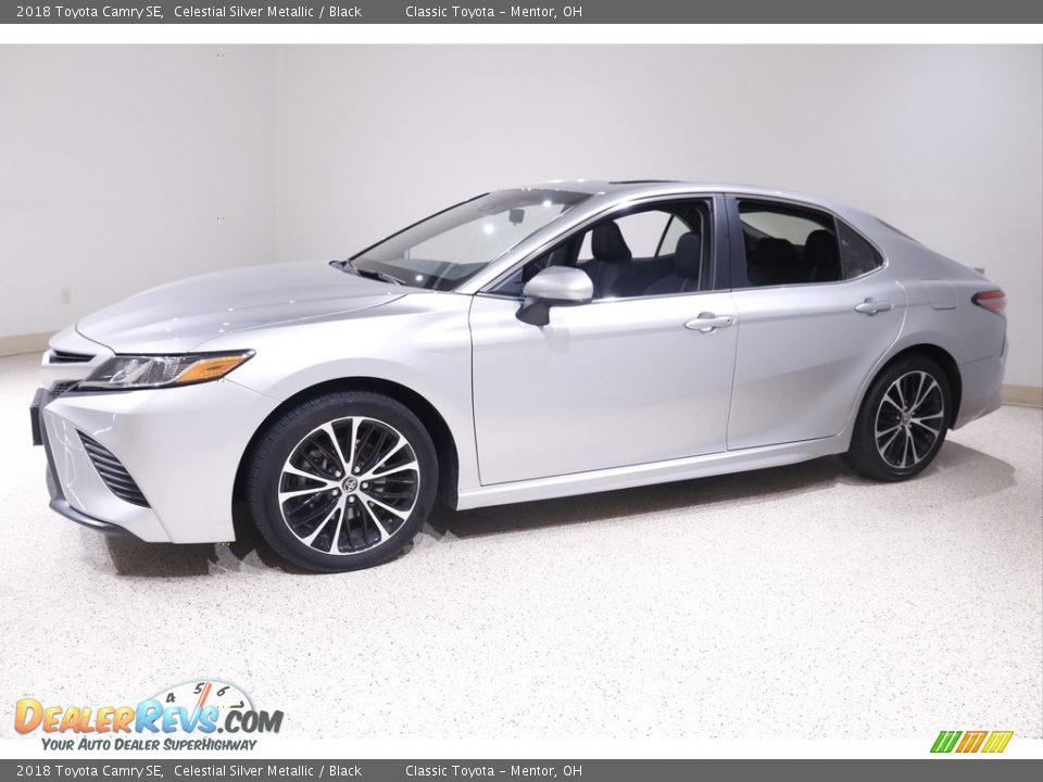 2018 Toyota Camry SE Celestial Silver Metallic / Black Photo #3