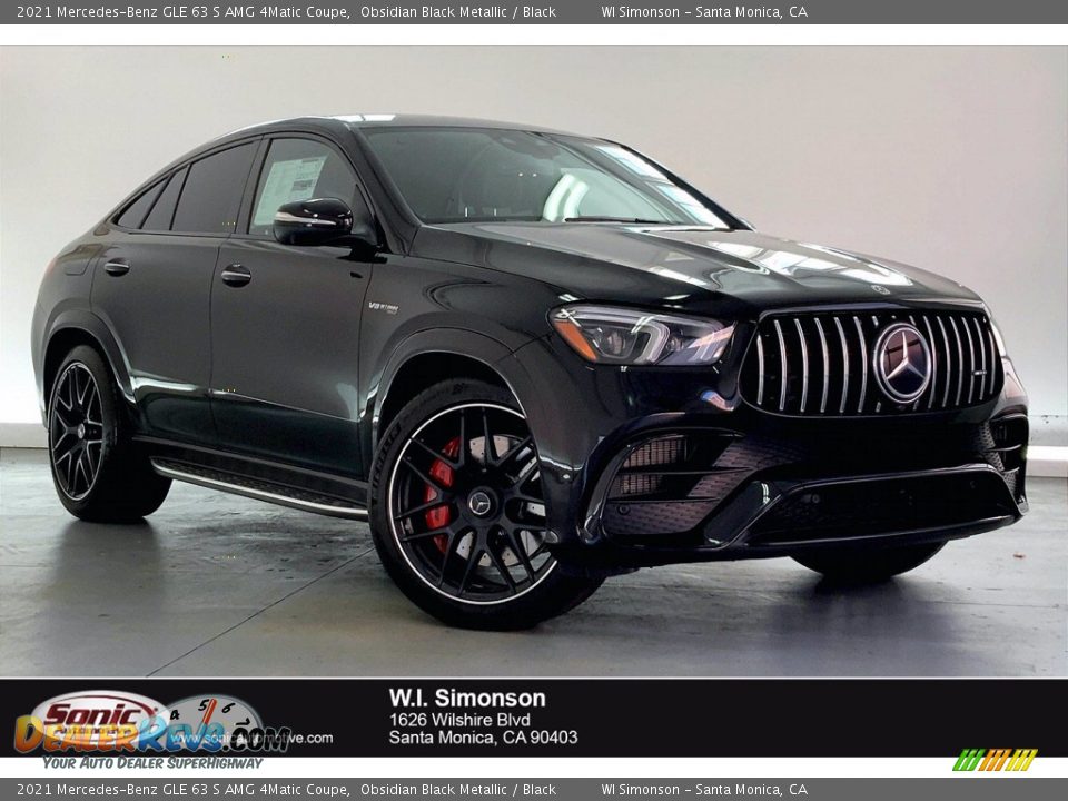 2021 Mercedes-Benz GLE 63 S AMG 4Matic Coupe Obsidian Black Metallic / Black Photo #1