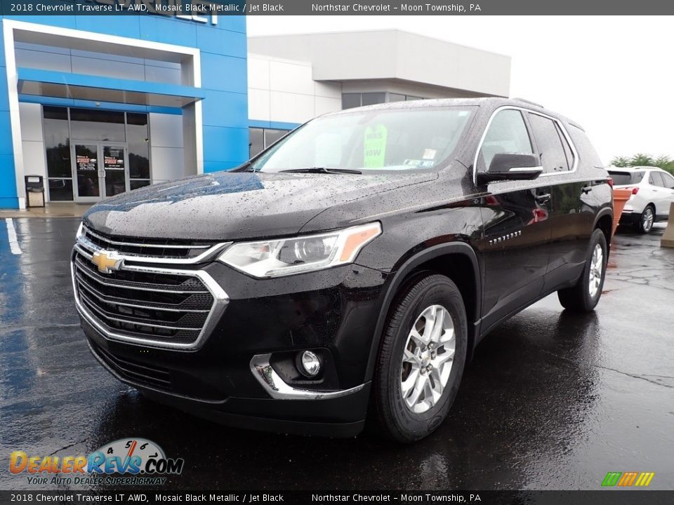 2018 Chevrolet Traverse LT AWD Mosaic Black Metallic / Jet Black Photo #2