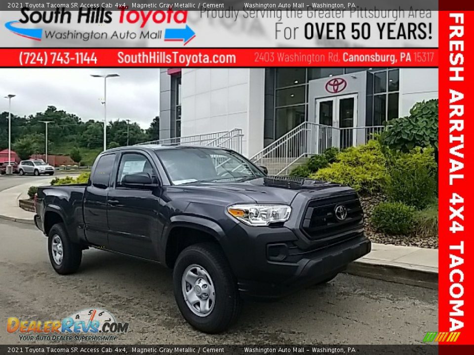 2021 Toyota Tacoma SR Access Cab 4x4 Magnetic Gray Metallic / Cement Photo #1