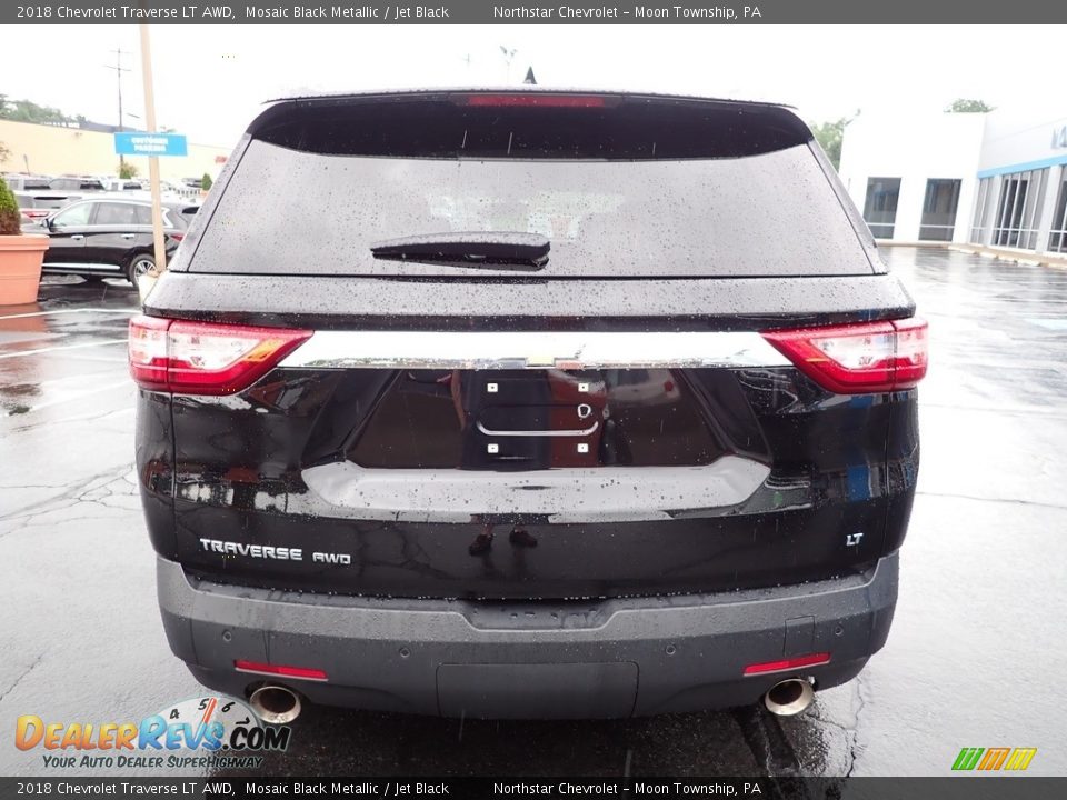 2018 Chevrolet Traverse LT AWD Mosaic Black Metallic / Jet Black Photo #6