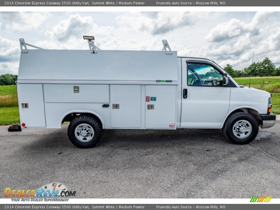 2014 Chevrolet Express Cutaway 3500 Utility Van Summit White / Medium Pewter Photo #3