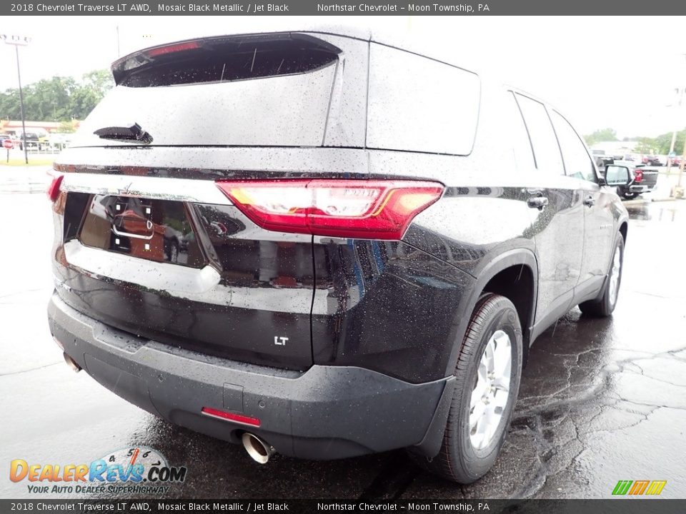2018 Chevrolet Traverse LT AWD Mosaic Black Metallic / Jet Black Photo #8
