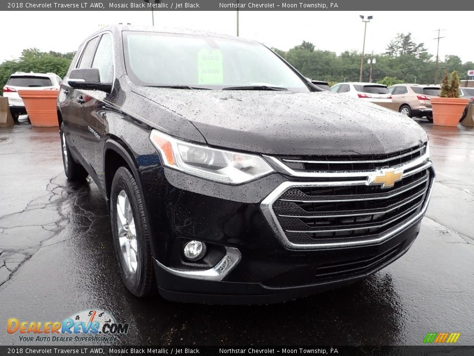 2018 Chevrolet Traverse LT AWD Mosaic Black Metallic / Jet Black Photo #12