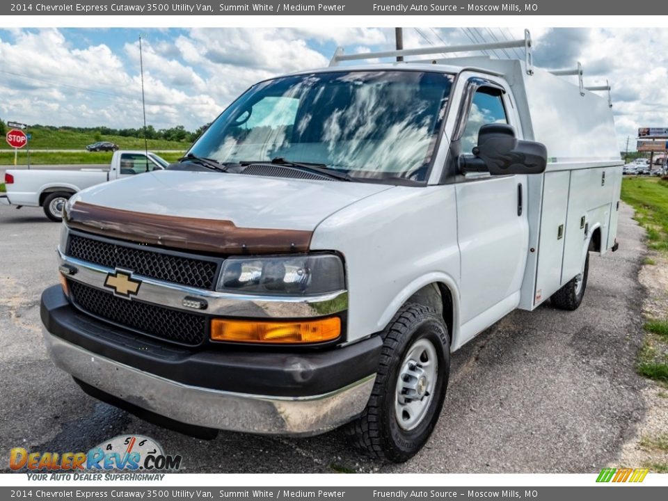 2014 Chevrolet Express Cutaway 3500 Utility Van Summit White / Medium Pewter Photo #8