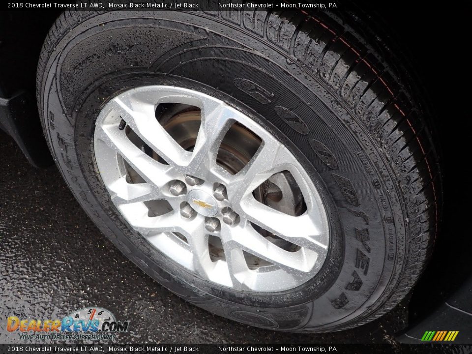 2018 Chevrolet Traverse LT AWD Mosaic Black Metallic / Jet Black Photo #14