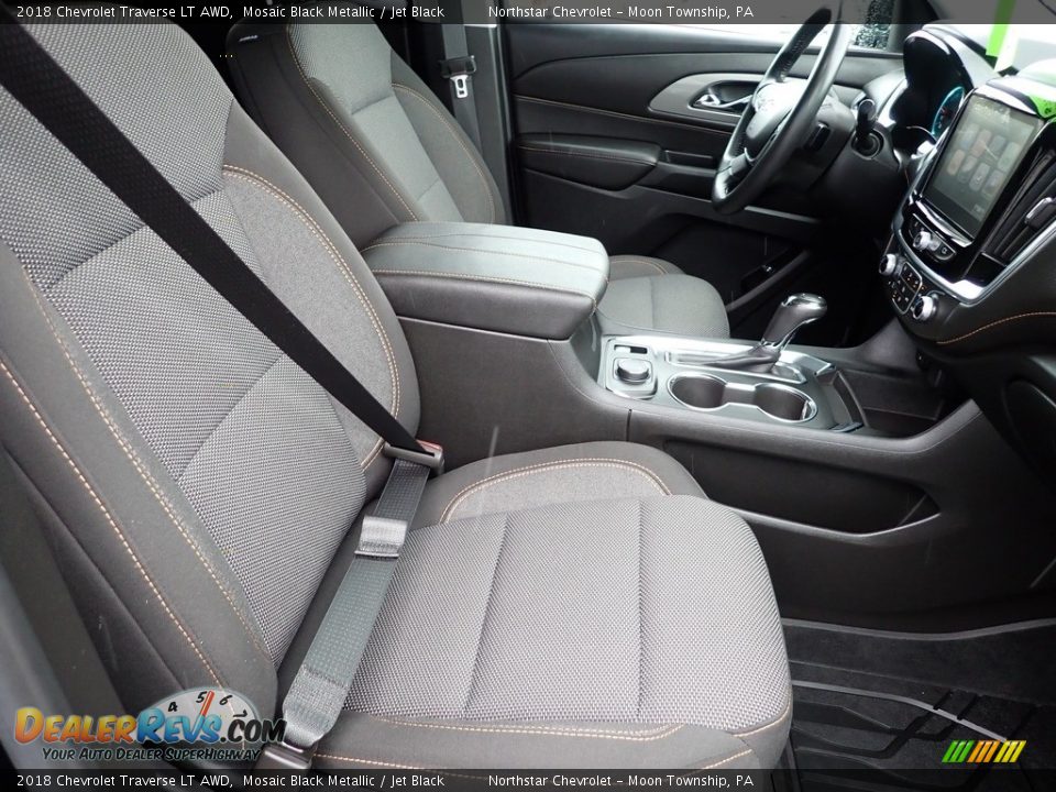 2018 Chevrolet Traverse LT AWD Mosaic Black Metallic / Jet Black Photo #15