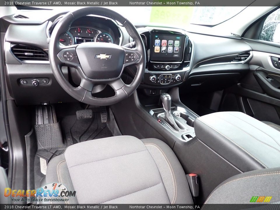 2018 Chevrolet Traverse LT AWD Mosaic Black Metallic / Jet Black Photo #22