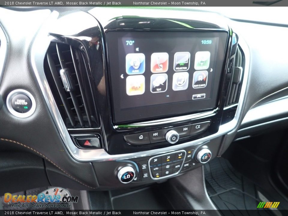 2018 Chevrolet Traverse LT AWD Mosaic Black Metallic / Jet Black Photo #27