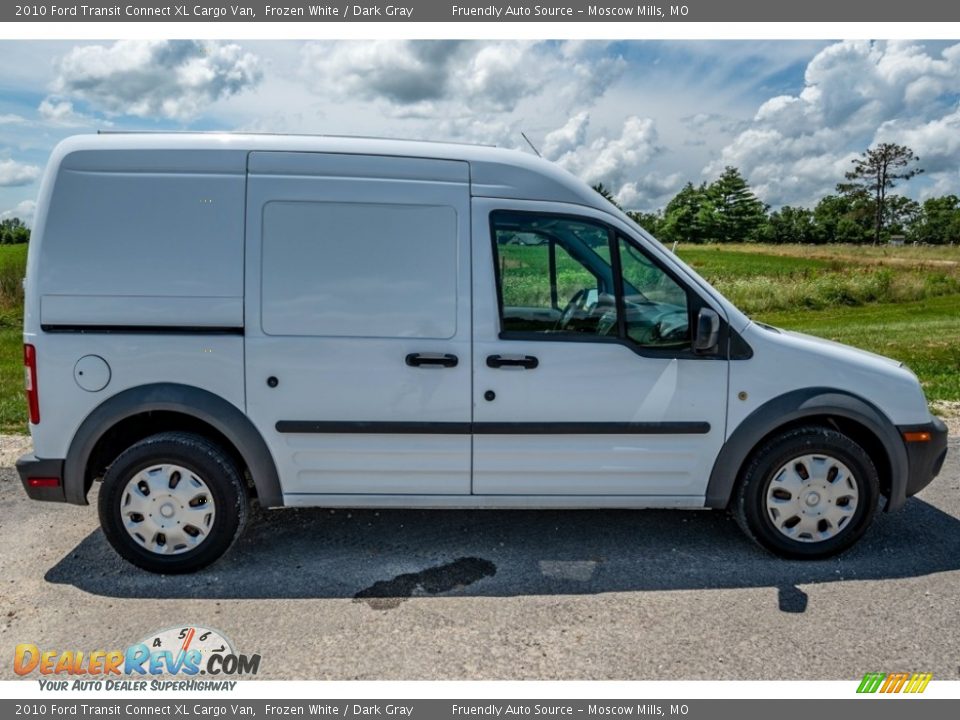 2010 Ford Transit Connect XL Cargo Van Frozen White / Dark Gray Photo #4