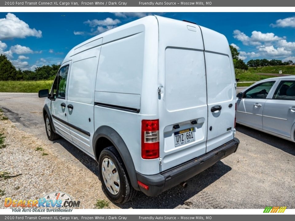 2010 Ford Transit Connect XL Cargo Van Frozen White / Dark Gray Photo #7