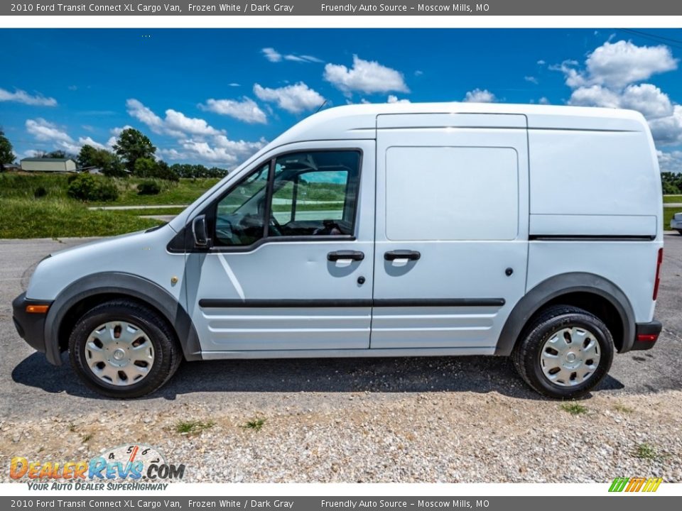 2010 Ford Transit Connect XL Cargo Van Frozen White / Dark Gray Photo #8