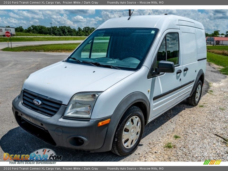 2010 Ford Transit Connect XL Cargo Van Frozen White / Dark Gray Photo #9