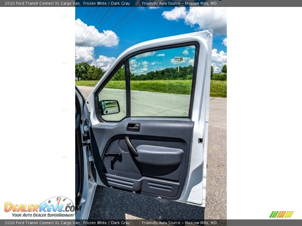 2010 Ford Transit Connect XL Cargo Van Frozen White / Dark Gray Photo #29