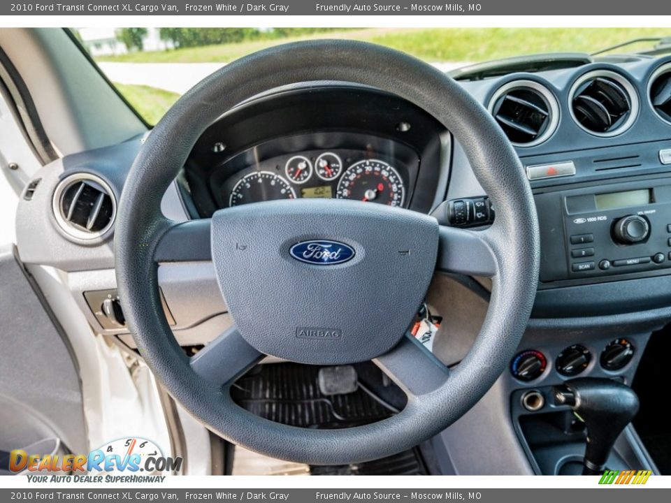 2010 Ford Transit Connect XL Cargo Van Frozen White / Dark Gray Photo #35