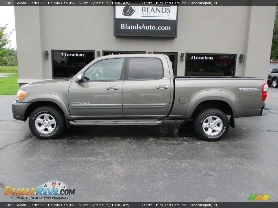 2005 Toyota Tundra SR5 Double Cab 4x4 Silver Sky Metallic / Dark Gray Photo #1