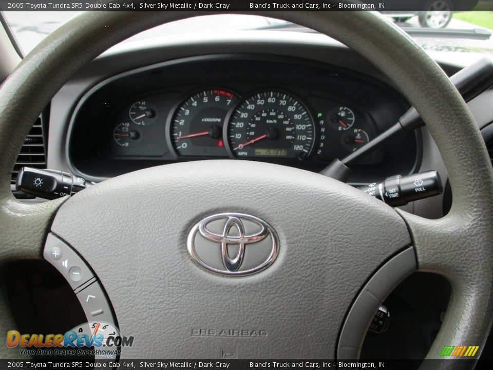 2005 Toyota Tundra SR5 Double Cab 4x4 Silver Sky Metallic / Dark Gray Photo #12