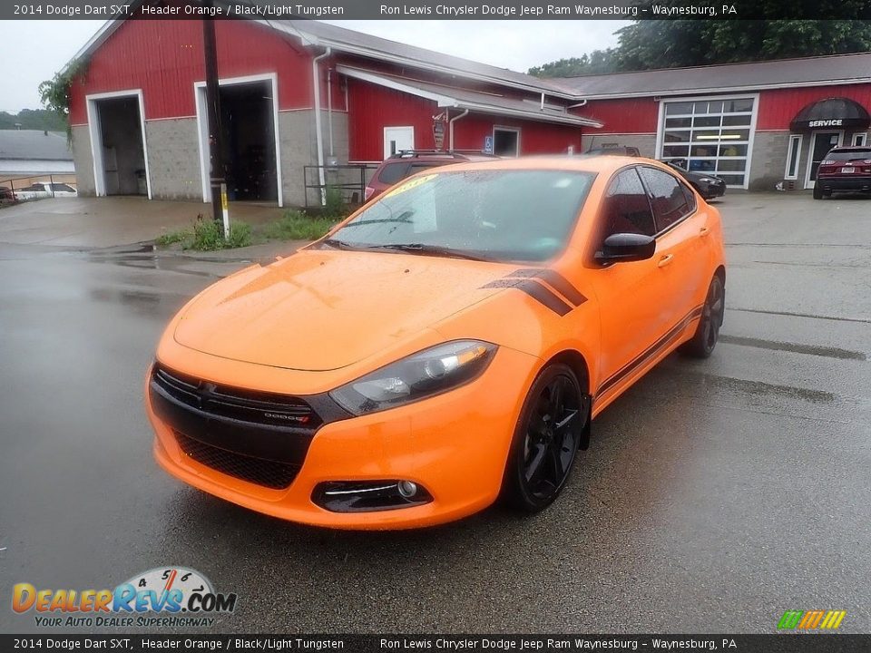 2014 Dodge Dart SXT Header Orange / Black/Light Tungsten Photo #1