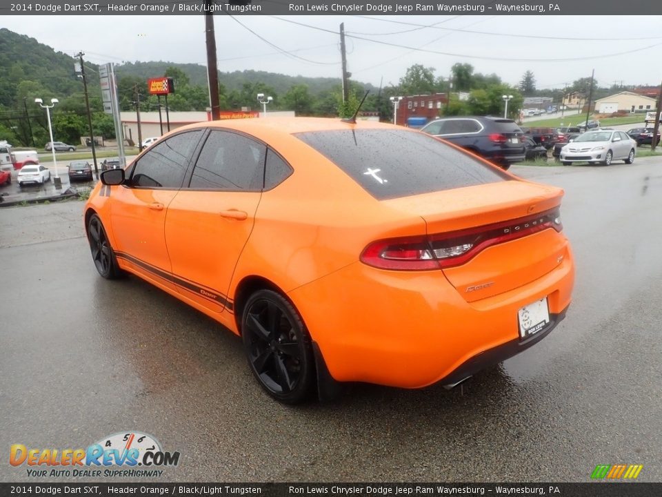 2014 Dodge Dart SXT Header Orange / Black/Light Tungsten Photo #3
