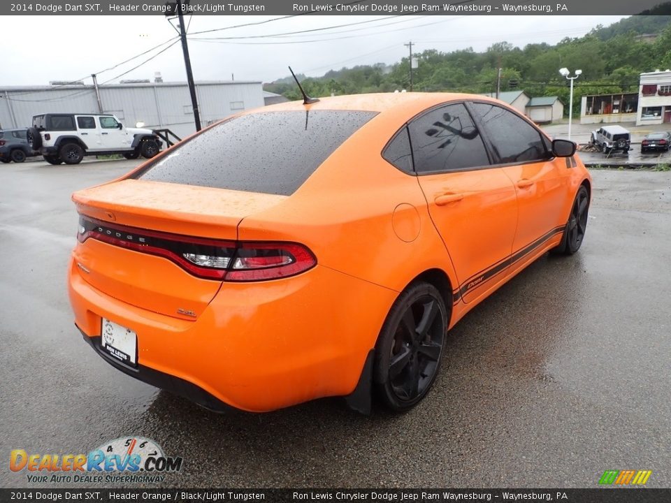 2014 Dodge Dart SXT Header Orange / Black/Light Tungsten Photo #5