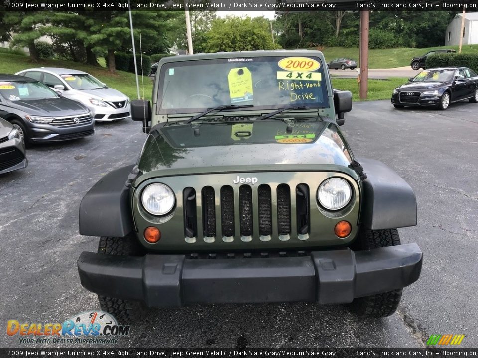 2009 Jeep Wrangler Unlimited X 4x4 Right Hand Drive Jeep Green Metallic / Dark Slate Gray/Medium Slate Gray Photo #3