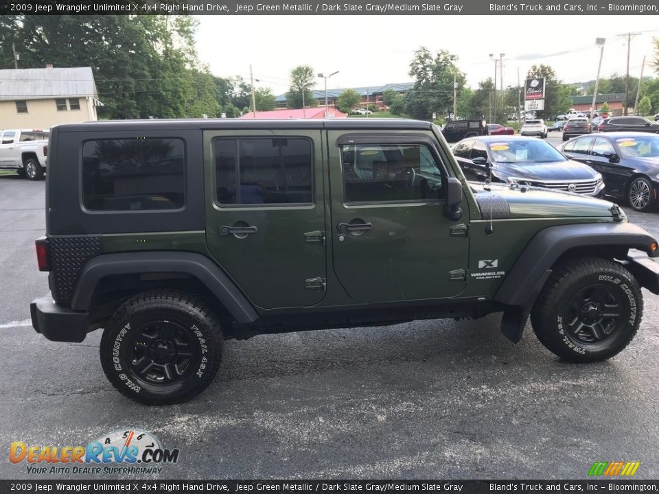 2009 Jeep Wrangler Unlimited X 4x4 Right Hand Drive Jeep Green Metallic / Dark Slate Gray/Medium Slate Gray Photo #5