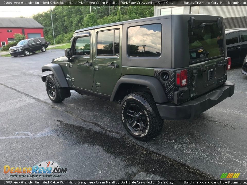 2009 Jeep Wrangler Unlimited X 4x4 Right Hand Drive Jeep Green Metallic / Dark Slate Gray/Medium Slate Gray Photo #9