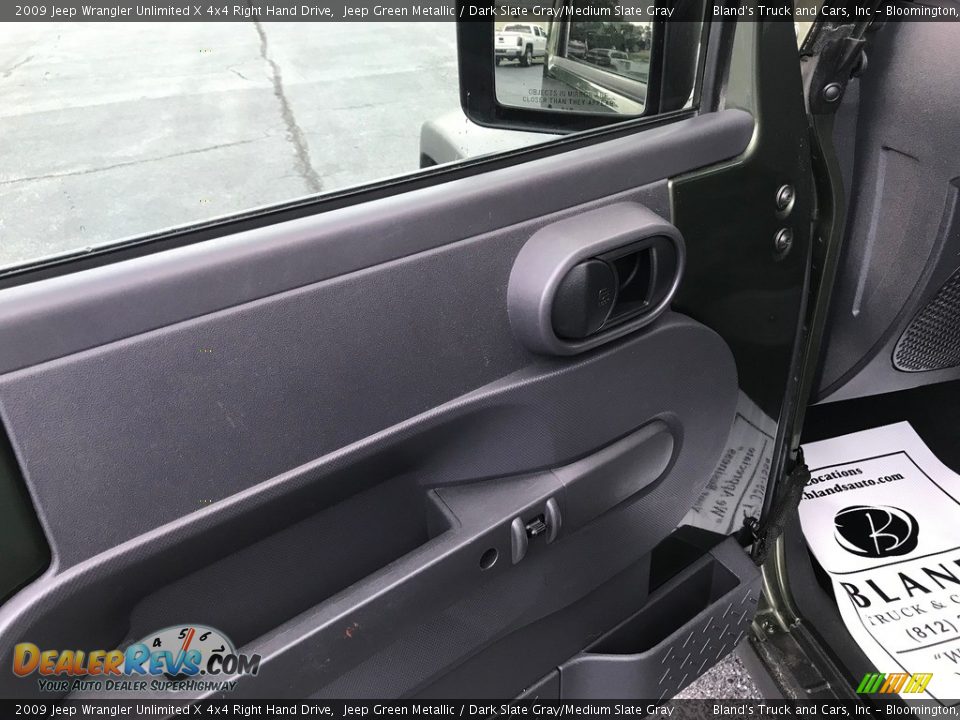 2009 Jeep Wrangler Unlimited X 4x4 Right Hand Drive Jeep Green Metallic / Dark Slate Gray/Medium Slate Gray Photo #10
