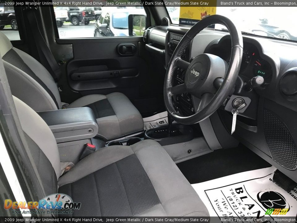 2009 Jeep Wrangler Unlimited X 4x4 Right Hand Drive Jeep Green Metallic / Dark Slate Gray/Medium Slate Gray Photo #19
