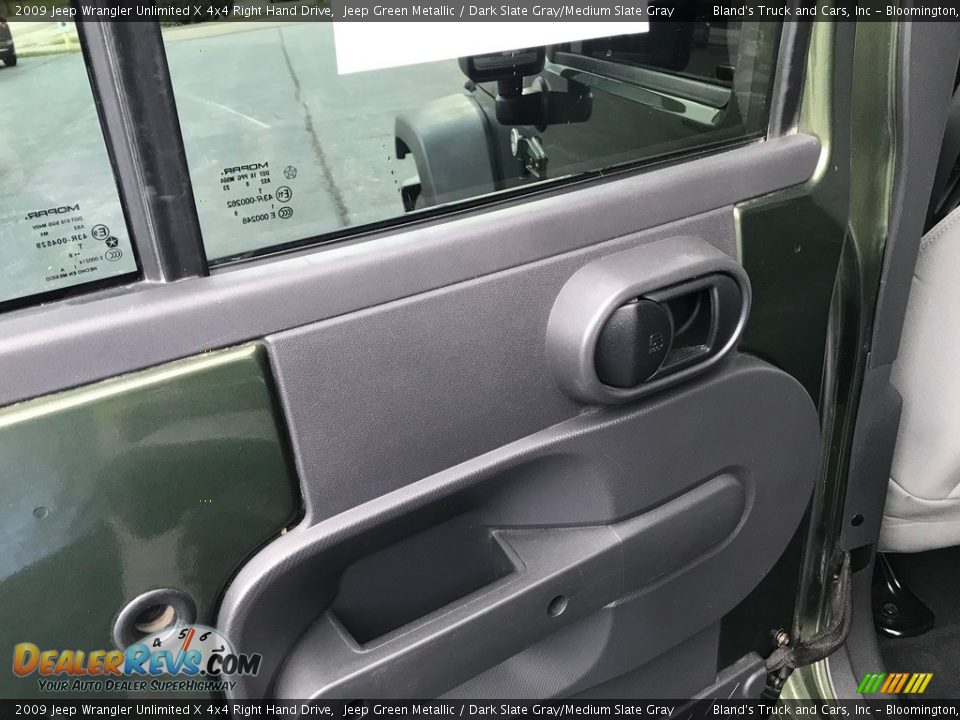 2009 Jeep Wrangler Unlimited X 4x4 Right Hand Drive Jeep Green Metallic / Dark Slate Gray/Medium Slate Gray Photo #22