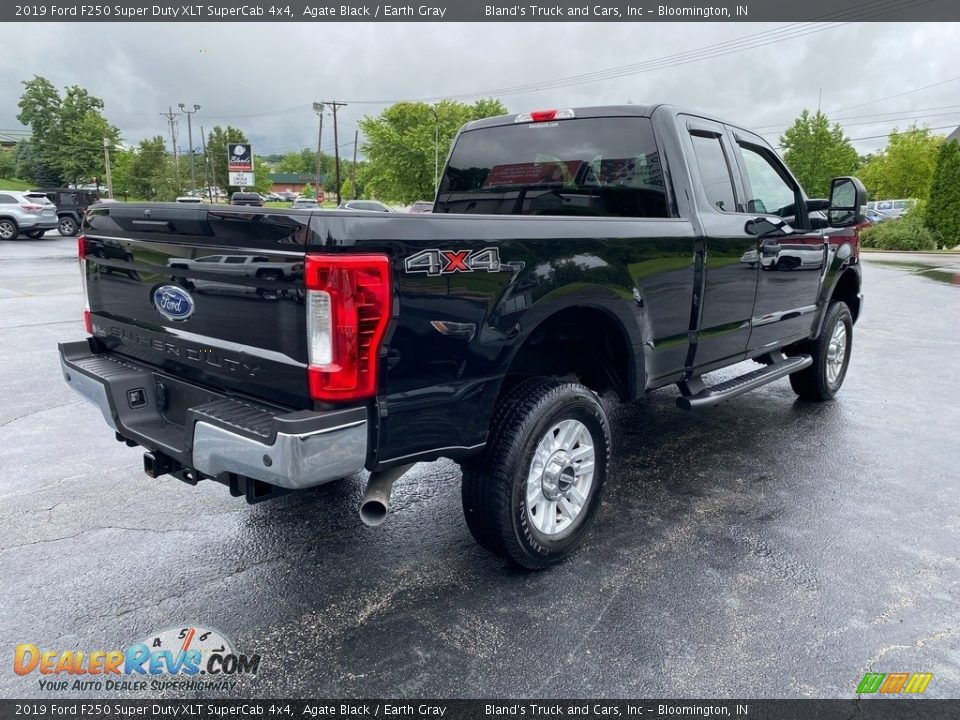 2019 Ford F250 Super Duty XLT SuperCab 4x4 Agate Black / Earth Gray Photo #6