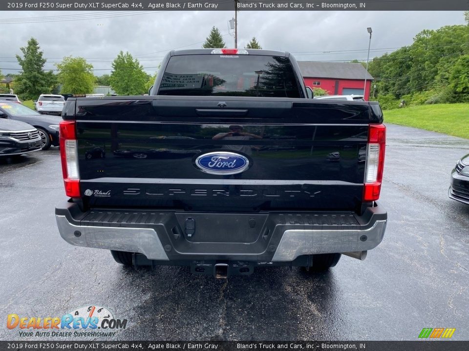 2019 Ford F250 Super Duty XLT SuperCab 4x4 Agate Black / Earth Gray Photo #7