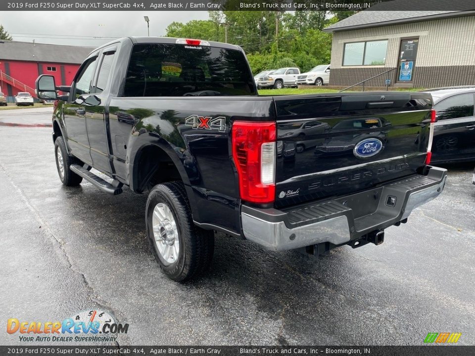 2019 Ford F250 Super Duty XLT SuperCab 4x4 Agate Black / Earth Gray Photo #8